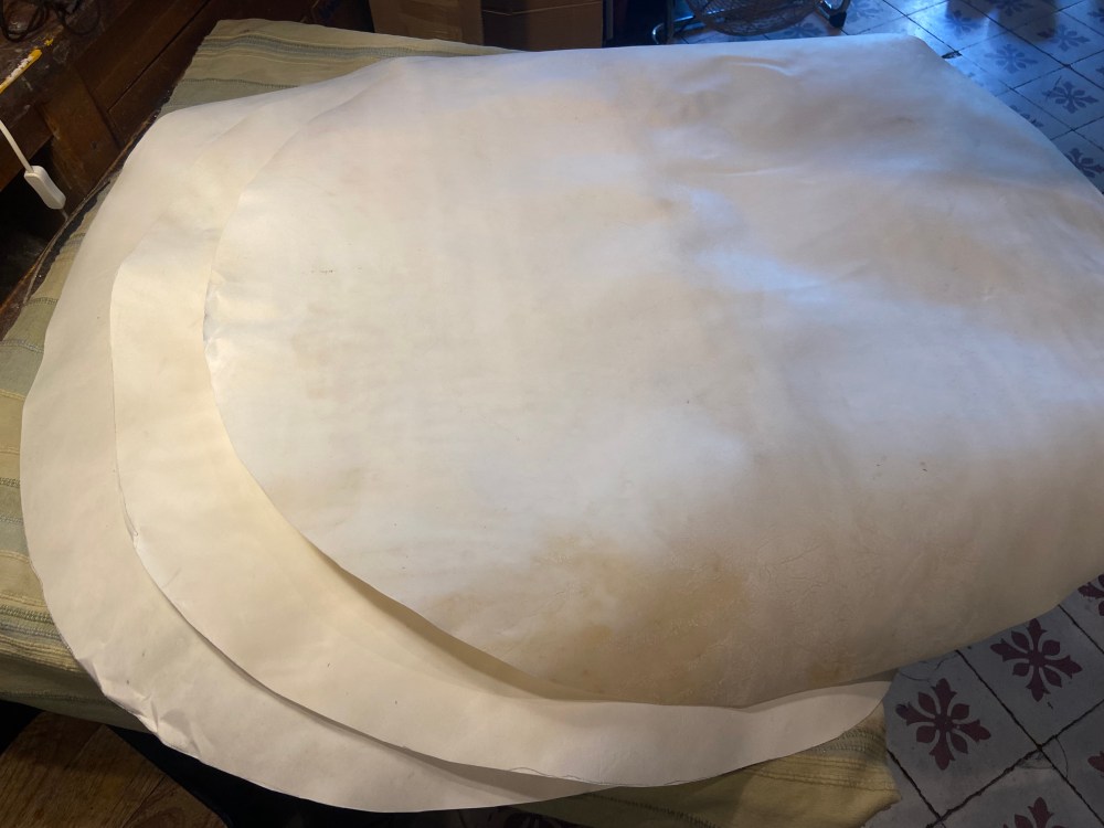 PEAU DE VEAU GRAND TAILLE BLANCHE